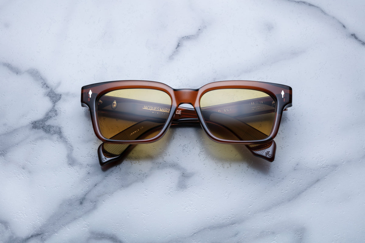 Jacques Marie Mage Molino 55 sunglasses with Hickory frame, front view showcasing stylish, high-quality eyewear design.