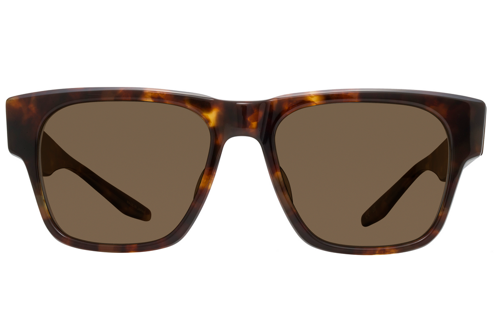 Barton Perreira AIKAU sunglasses with chestnut and sequoia polarized lenses, sleek front view showing stylish design.