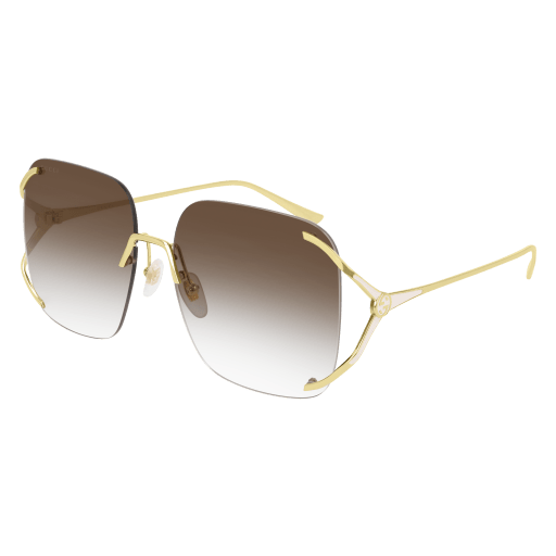 Gucci 0646S sunglasses with black frame and dark tinted lenses, stylish eyewear for a modern look