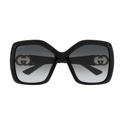 Gucci 2015S sunglasses with black frames and dark lenses, stylish and modern eyewear for fashionable sun protection.