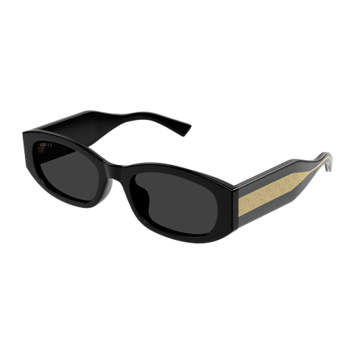 Gucci GG2068SA sunglasses with black frames and dark lenses, stylish and fashionable eyewear for men and women