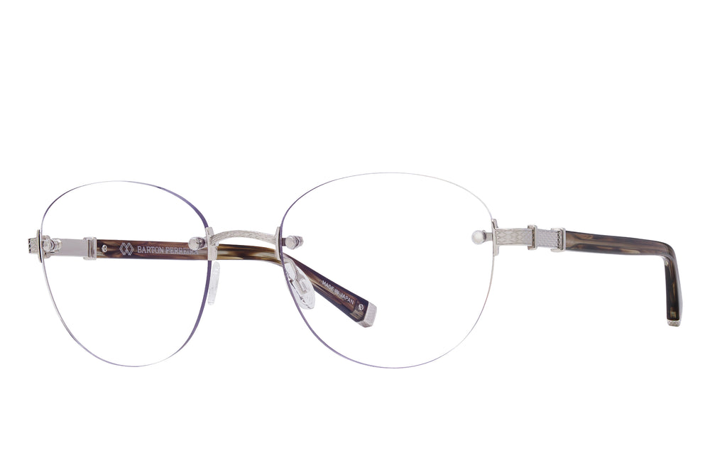 Barton Perreira Bennie sunglasses with tortoise shell and silver frame, side view showing stylish design and craftsmanship