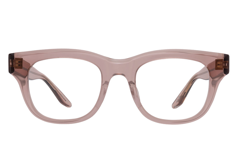 Barton Perreira BRIDGES mauve sunglasses with rectangular frame, front view showing clear lenses and sleek design