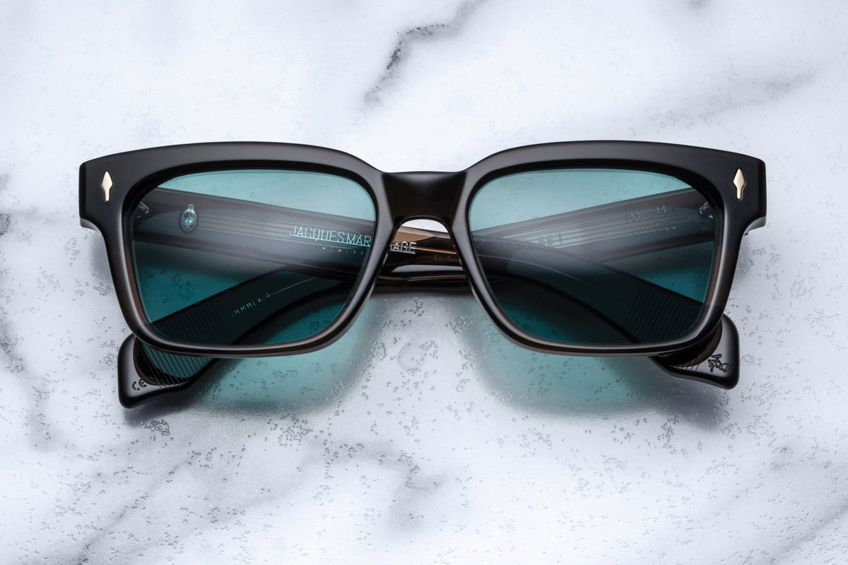 Jacques Marie Mage Molino 55 sunglasses with sleek black frames and tinted lenses, stylish and modern eyewear.