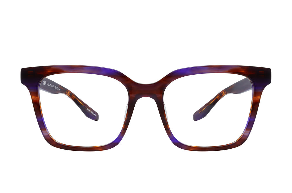 Barton Perreira DUNBAR Monte Cristo sunglasses with round frames and dark lenses, front view showing stylish design and logo detail.