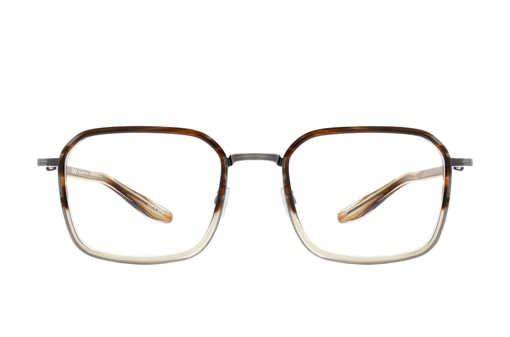 Barton Perreira EUCLID sunglasses with clear and hickory gradient lenses, stylish frame design, and modern eyewear aesthetic