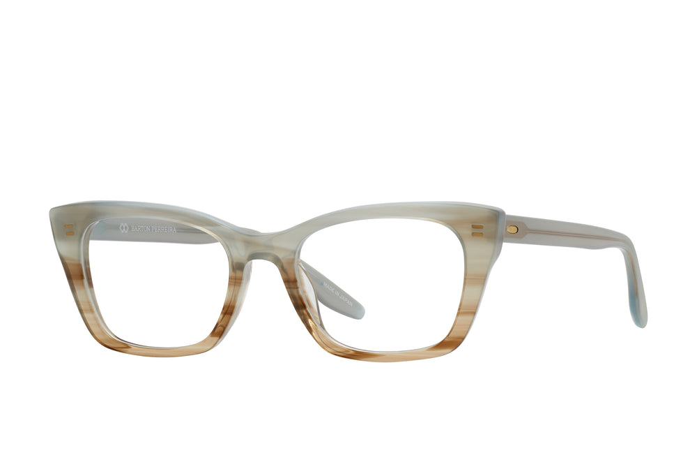 Barton Perreira FANNIE sunglasses with round Paradise Cove frames, featuring gold accents and tinted lenses.