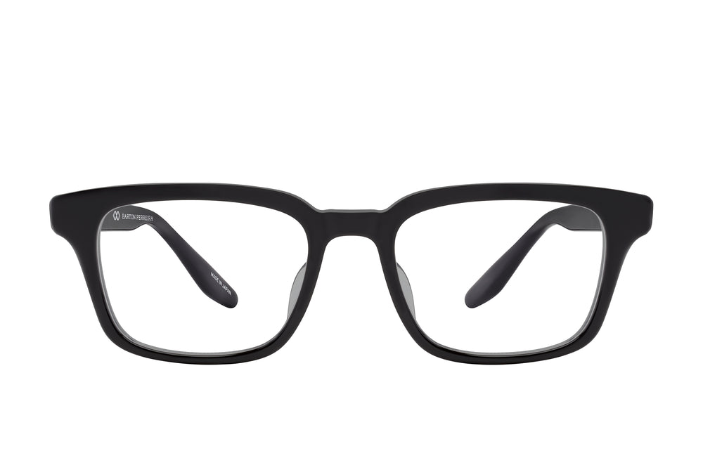 Black Barton Perreira Gadson sunglasses with square frames and sleek design, shown from the front.