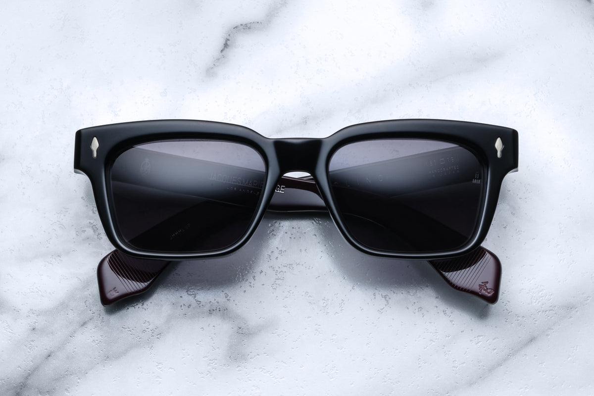 Jacques Marie Mage Molino Bloodstone sunglasses with bold front view and distinctive bloodstone frame details.