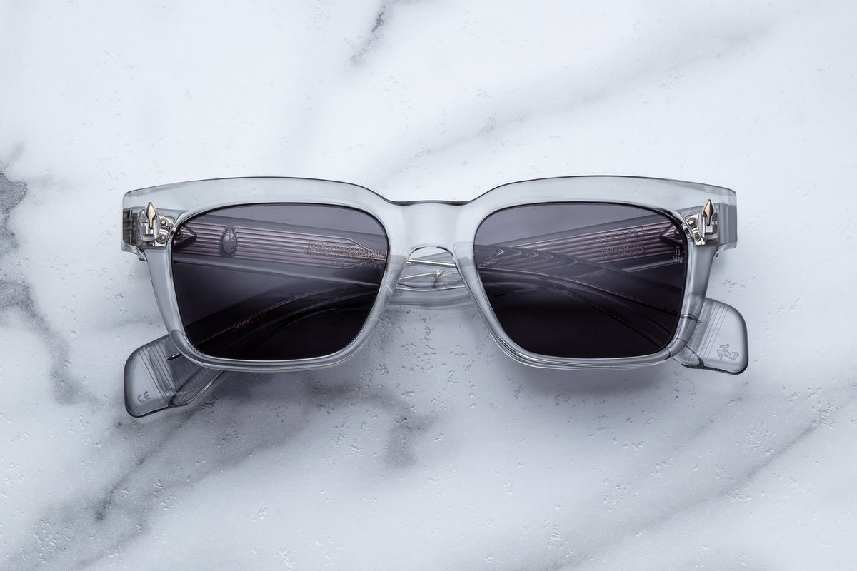 Jacques Marie Mage Molino sulfur sunglasses with rounded frame and tinted lenses, front view on a clean background.