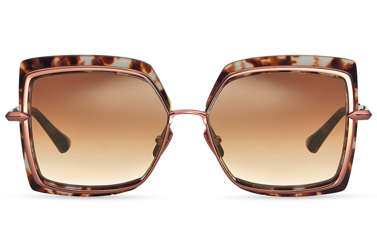 Dita Narcissus glasses with clear frame and subtle design, front view showcasing elegant style and craftsmanship.
