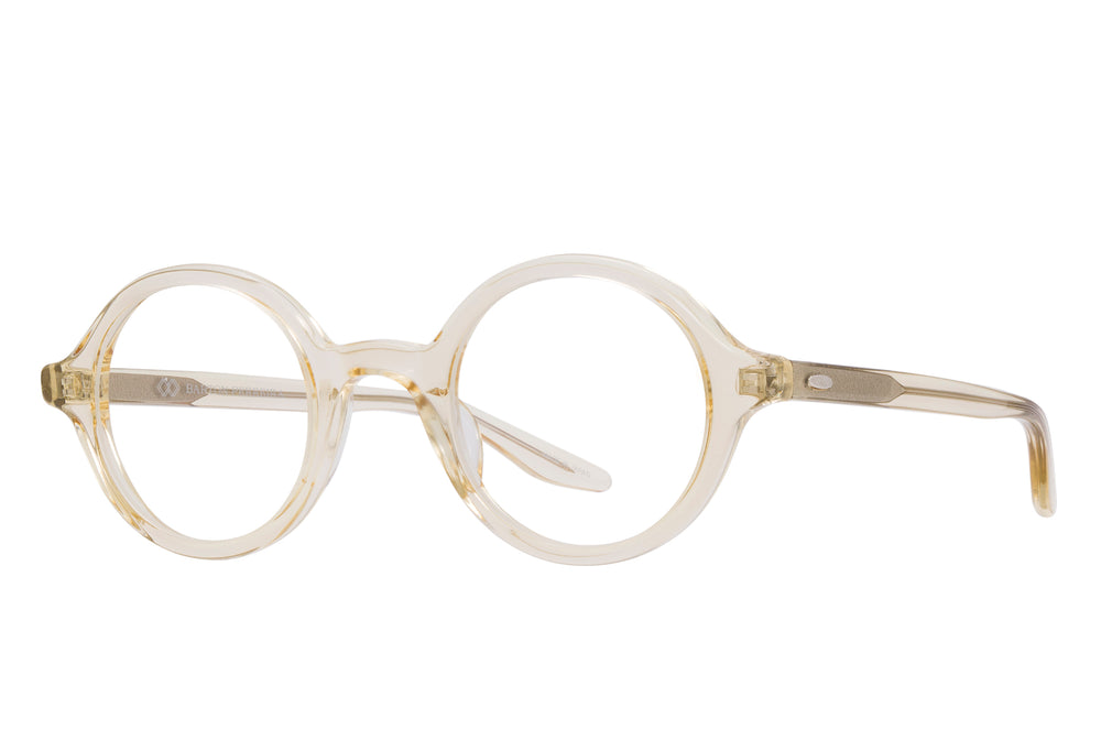 Barton Perreira NATTIE sunglasses with champagne-colored frames and side detailing, shown from a side angle.