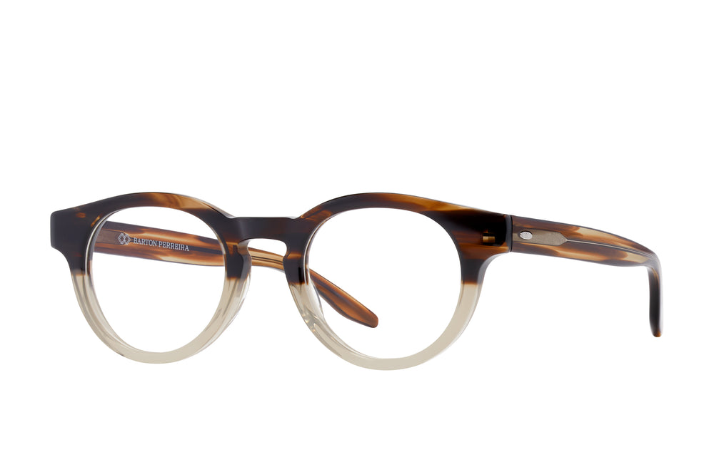 Barton Perreira Oxford sunglasses with Hickory gradient frames and side details, stylish and modern eyewear design.