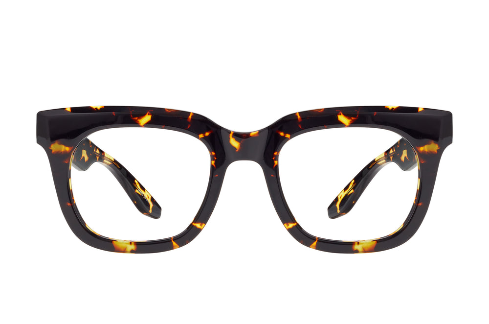 Barton Perreira SAMO sunglasses with bold black frames and dark lenses, featuring a sleek heroine chic design.
