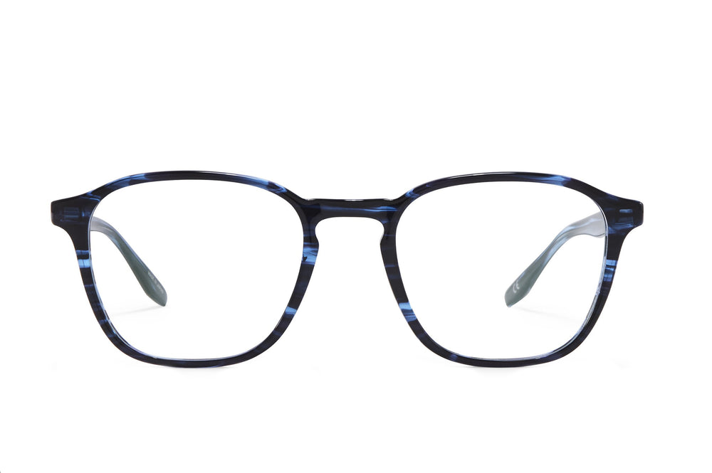 Barton Perreira Zorin Midnight sunglasses with black frame and tinted lenses, front view showcasing stylish design.