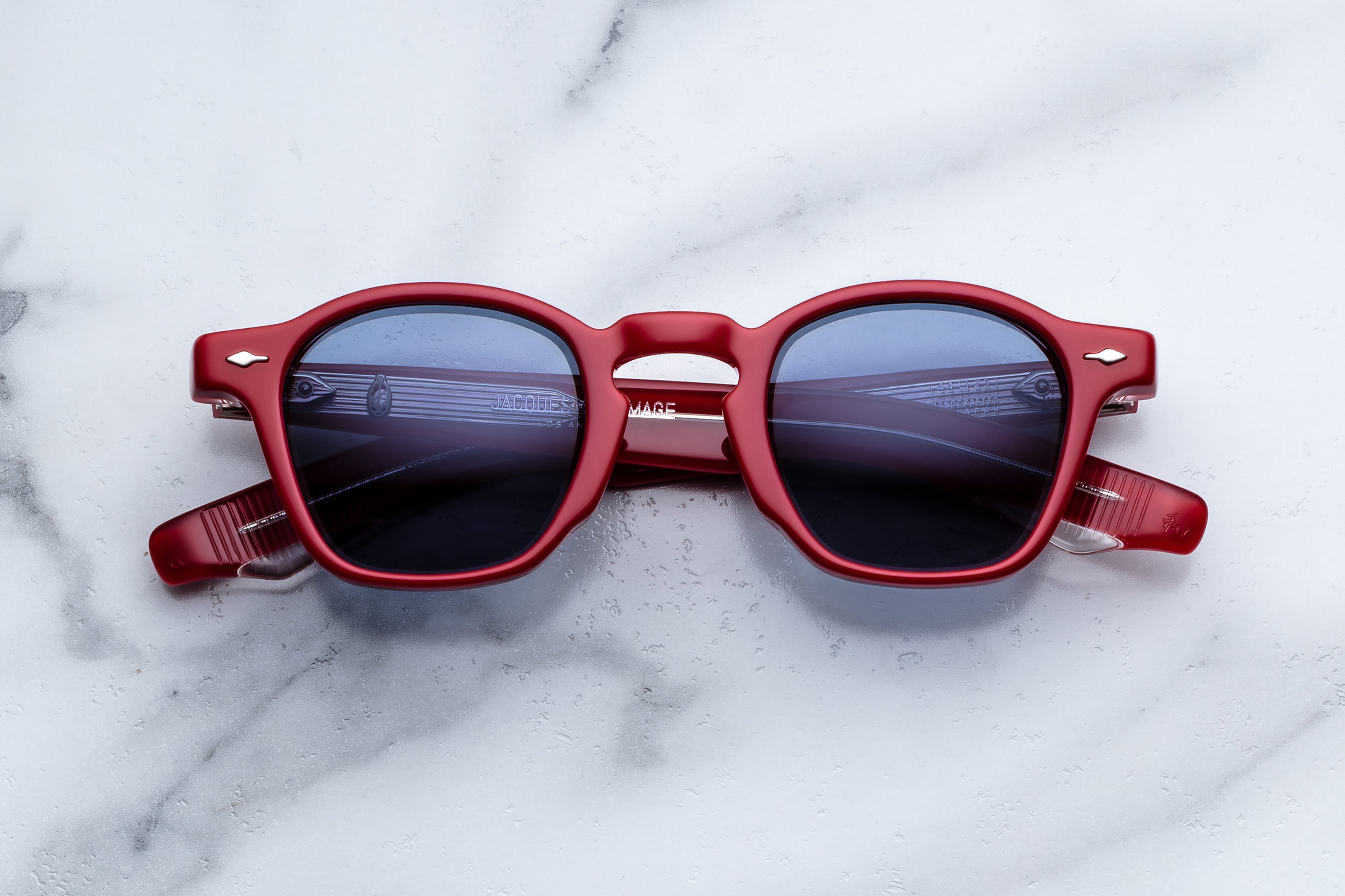 Jacques Marie Mage Zephirin sunglasses with black frames and tinted lenses, front view showing stylish and modern design