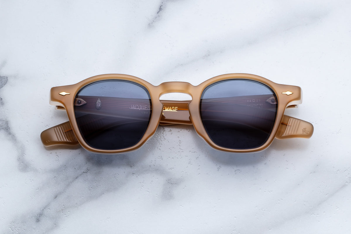 Jacques Marie Mage Zephirin sunglasses with a vanilla sky frame, front view showing sleek design and stylish lenses.
