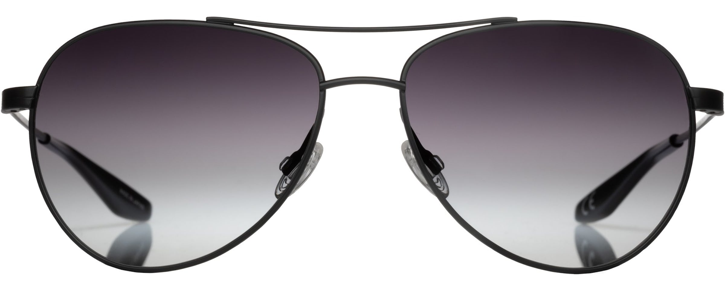 Barton Perreira LOVITT (59) sunglasses with round black frames and dark tinted lenses, stylish eyewear accessory.
