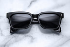 Jacques Marie Mage Molino 55 sunglasses with sleek black frames and tinted lenses, stylish eyewear for sun protection.