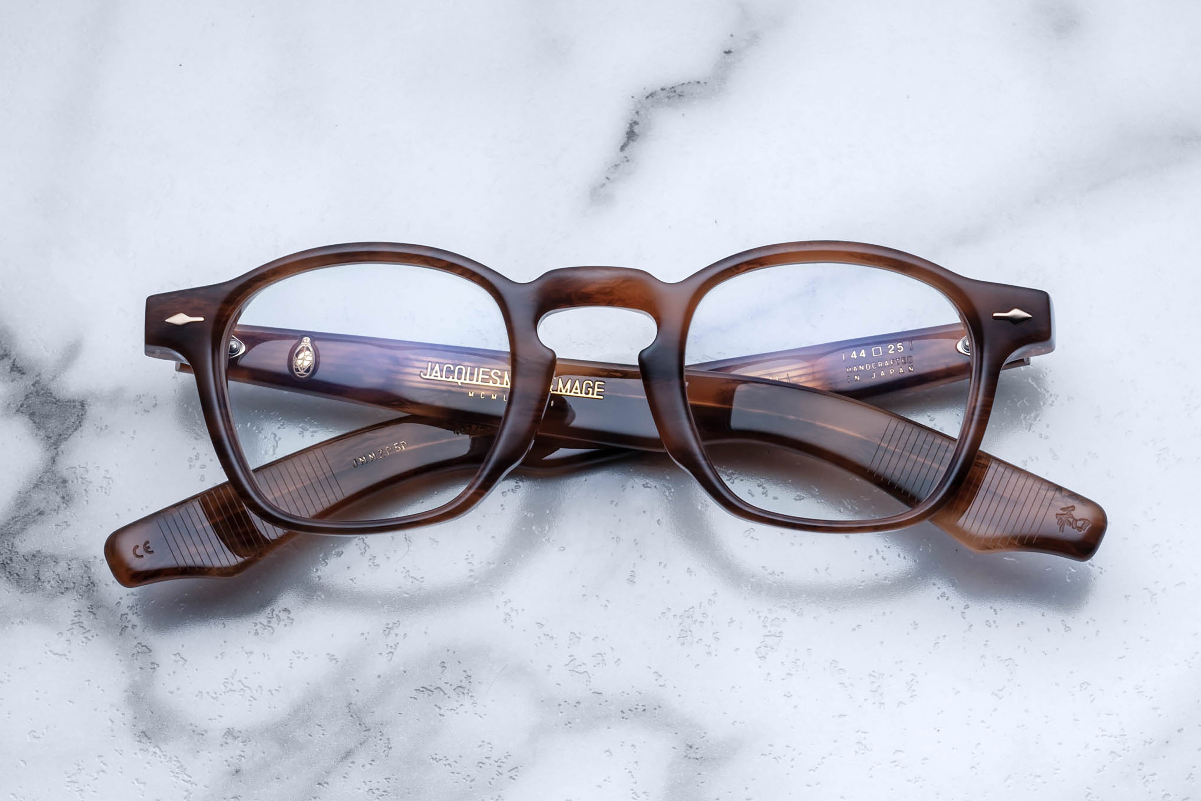 Jacques Marie Mage Zephirin Oak RX optical glasses with clear lenses and stylish full-rim frames.