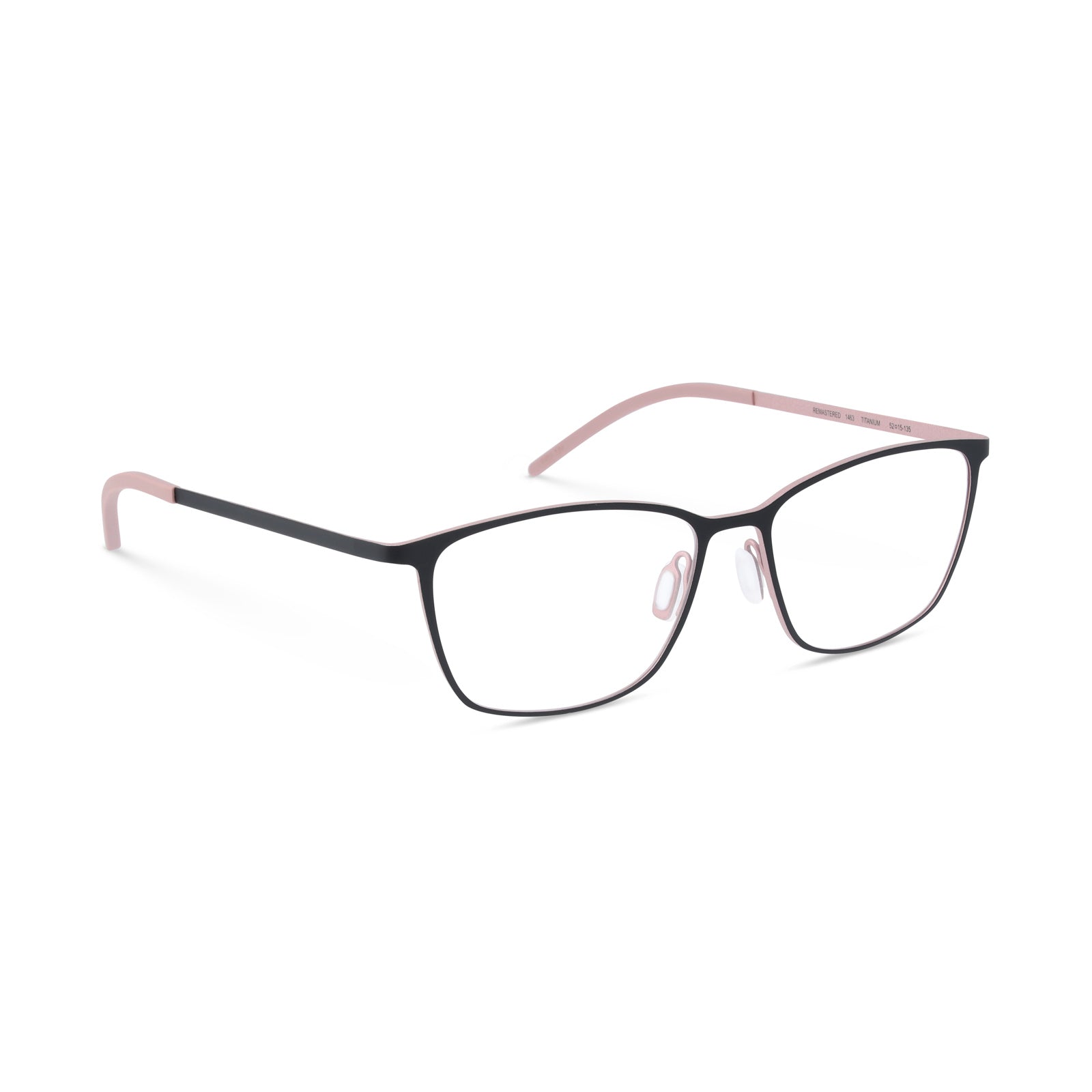 Optgreen Remastered optical glasses with sleek black frames and clear lenses, stylish and modern eyewear for everyday wear.