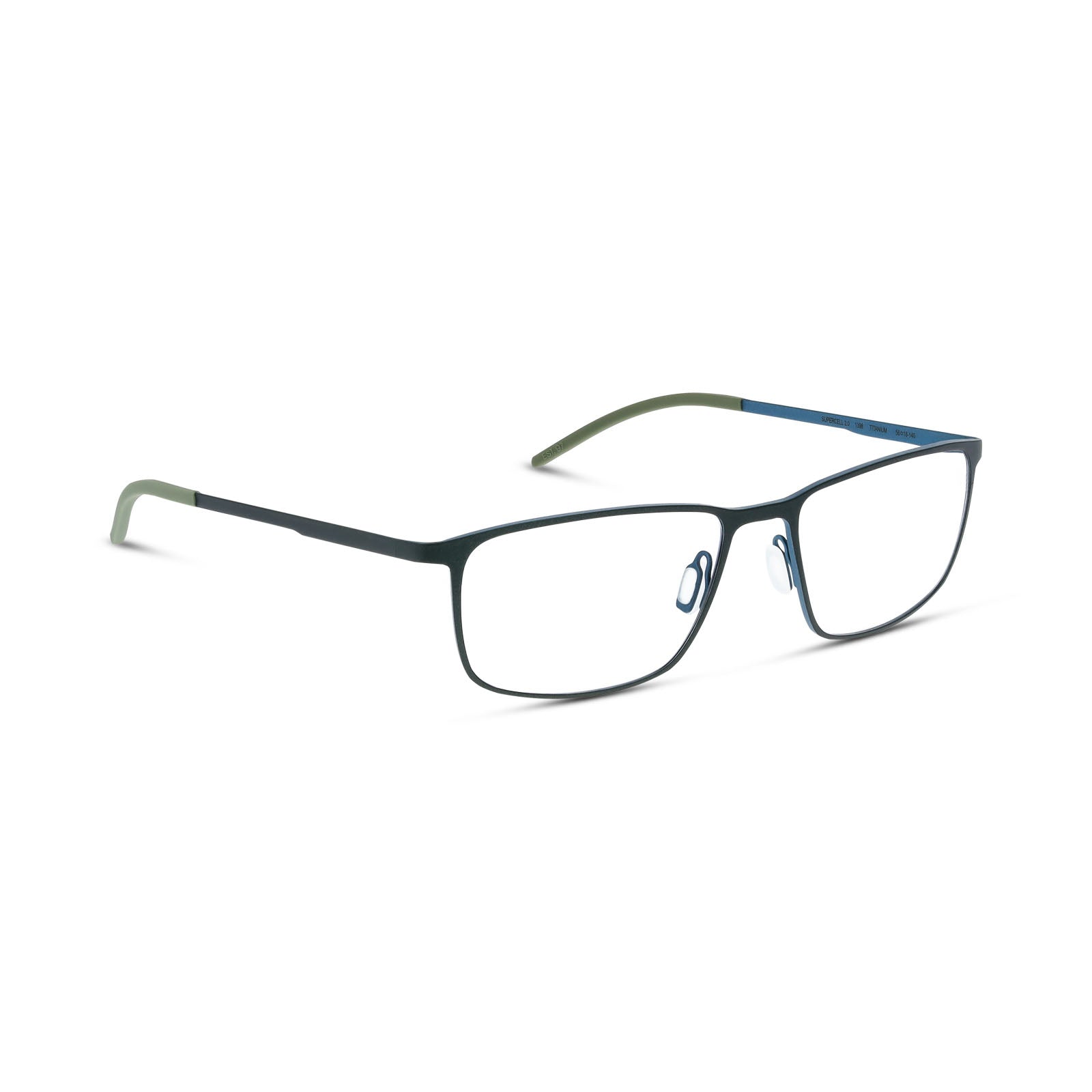 Orgreen Supercell 2.0 optical glasses with sleek black frames and clear lenses, stylish and modern eyewear design.