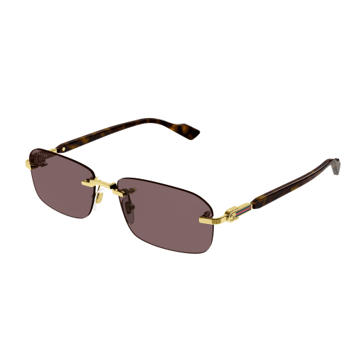 Gucci 1221S sunglasses with black frames and dark tinted lenses, stylish eyewear for fashionable looks