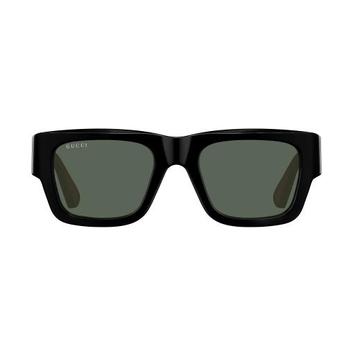 Gucci GG1668S sunglasses with black frames and dark tinted lenses, stylish and modern eyewear for fashion-forward looks