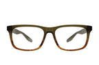 Barton Perreira Barragan sunglasses with olive wood frames, front view showing sleek design and natural wood grain texture.
