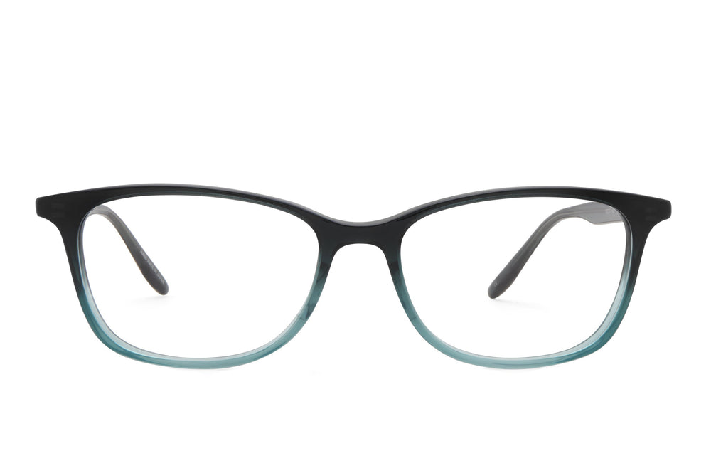 Barton Perreira CASSADY 53 eyeglasses with teal gradient acetate frame, front view showing sleek, modern design.