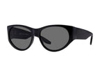 Barton Perreira CRUZ black noir sunglasses with sleek side detailing and modern design, shown from a side angle.