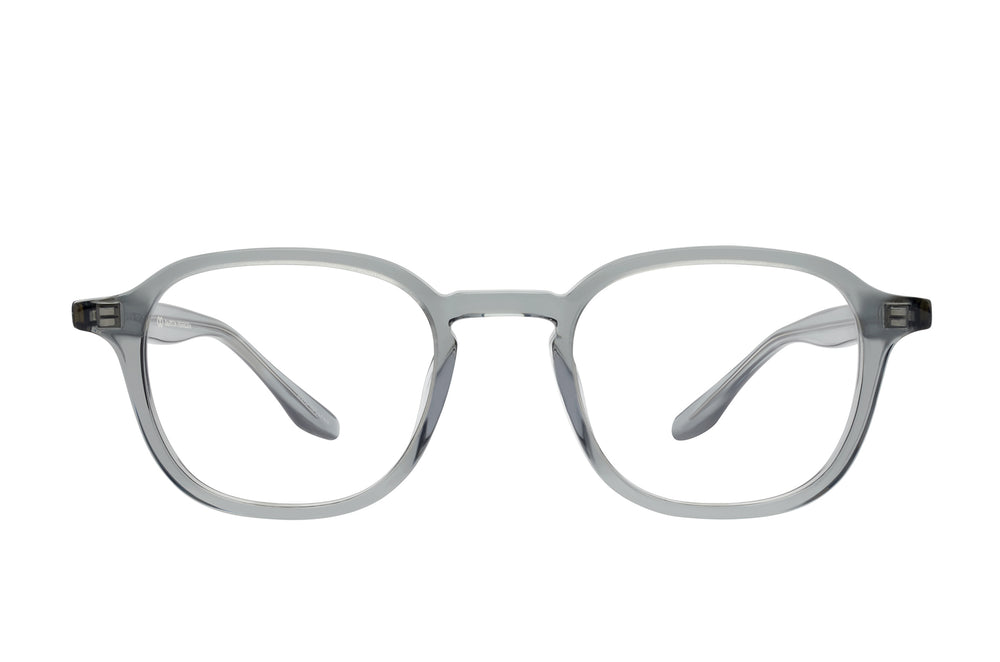 Barton Perreira DALE sunglasses with sleek glacier-colored frames and tinted lenses, front view showing stylish design.