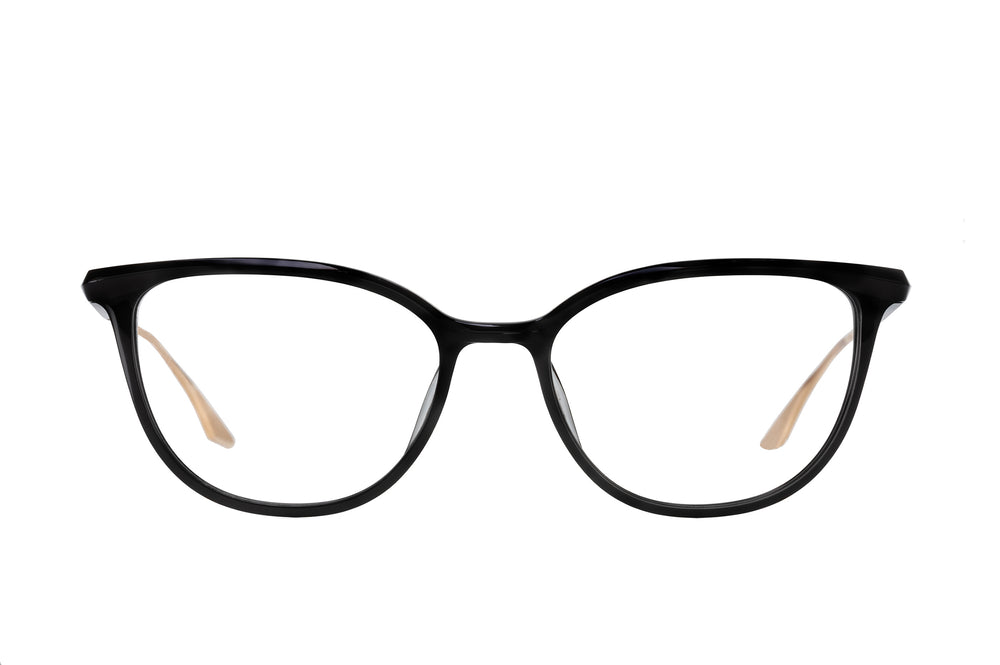 Barton Perreira Dandridge sunglasses with black and gold frame, front view showing sleek design and stylish details.