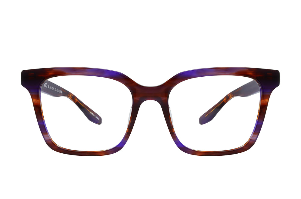 Barton Perreira DUNBAR Monte Cristo sunglasses with round frames and dark lenses, front view showing stylish design and logo detail.