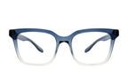 Barton Perreira DUNBAR sunglasses with Shoreline frame in front view, showcasing sleek design and clear lenses.