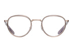 Echelon Rose Gold sunglasses by Barton Perreira, front view showcasing sleek frame and tinted lenses.