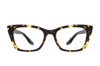 FANNIE chic sunglasses by Barton Perreira with round frames and clear lenses, front view showing stylish design.