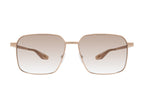 Barton Perreira Hampton sunglasses with rose gold frames and tinted chai lenses, front view showing stylish design.
