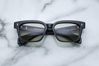 Jacques Marie Mage Molino 55 sunglasses with cobra-shaped frame, front view showing dark tinted lenses and intricate detailing.