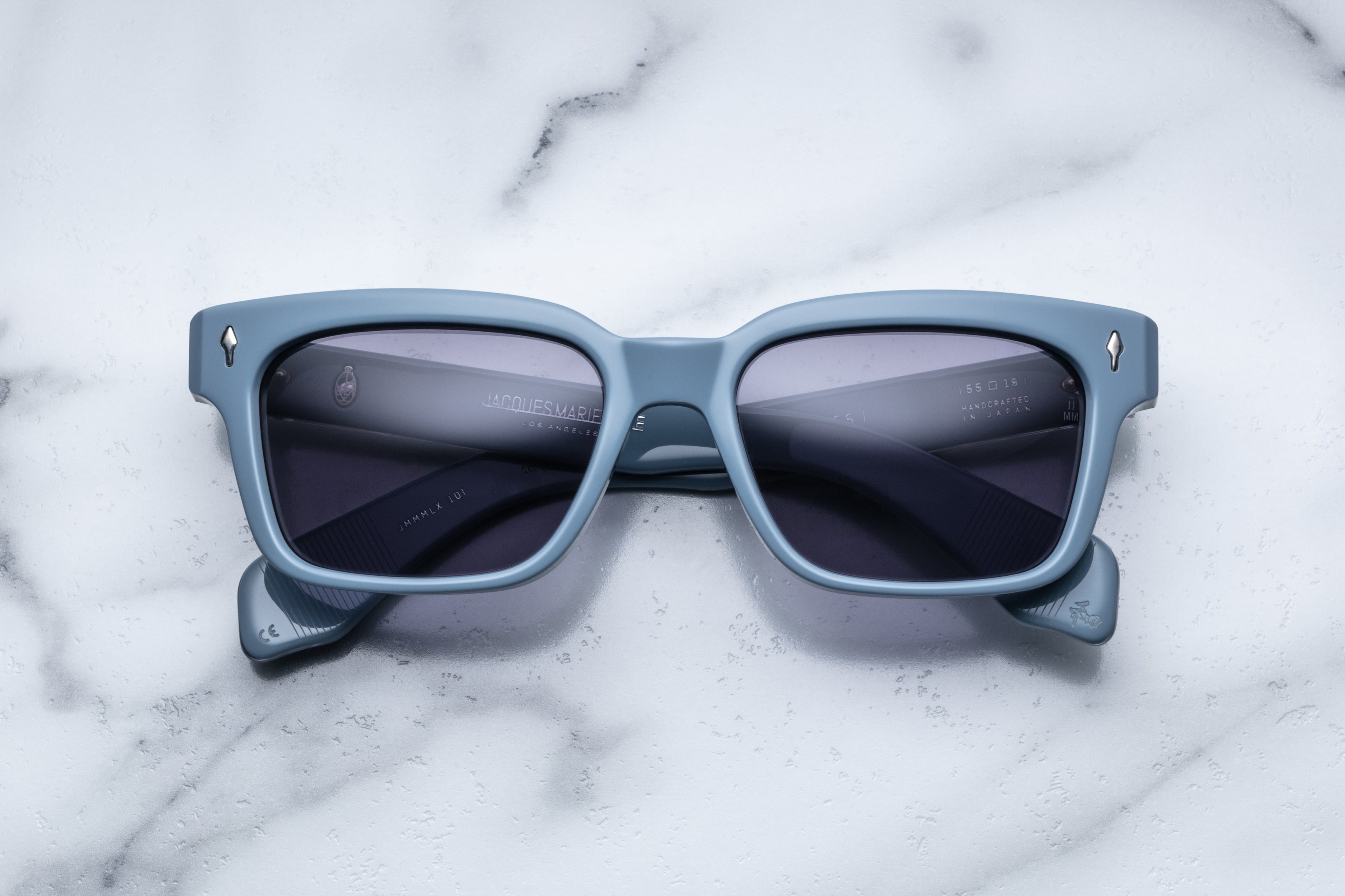 Jacques Marie Mage Molino 55 sunglasses with tiger-patterned frames and clear lenses, stylish and modern eyewear design.