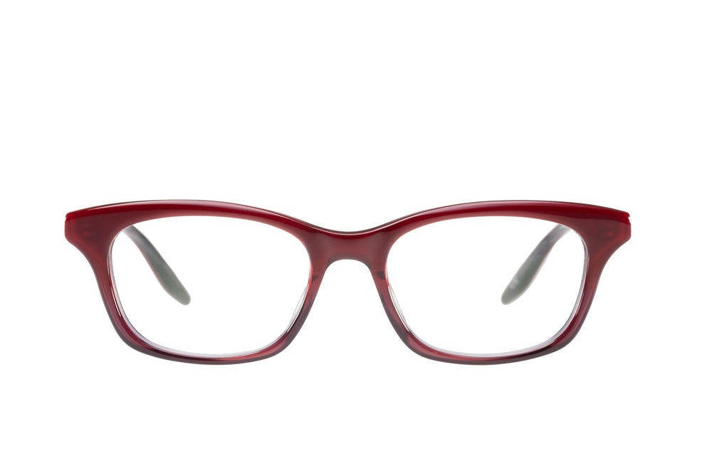 NANDI oxblood sunglasses by Barton Perreira with round frames and dark tinted lenses, front view showing stylish design.