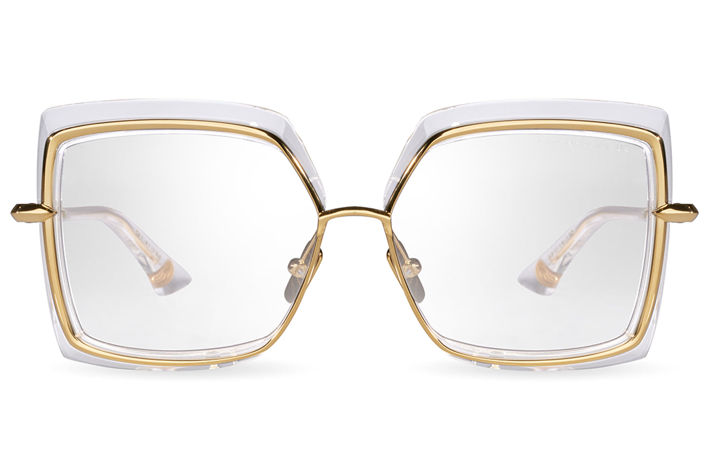 Dita Narcissus eyewear with sleek frame design, showcasing the front view with intricate detailing and modern style.
