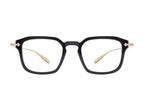 Nolan black and gold sunglasses by Barton Perreira with sleek square frames and tinted lenses.