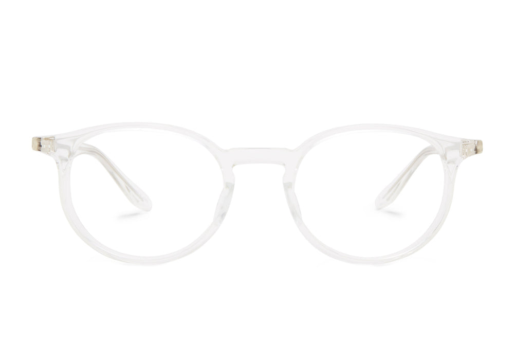 Barton Perreira NORTON 46 crystal eyewear with clear front and sleek design, showcasing the modern, stylish sunglasses.