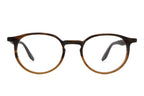 Barton Perreira NORTON 50 sunglasses with matte tortuga gradient frames and clear lenses, front view.