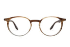 Barton Perreira NORTON 50 sunglasses with desert sky-colored frames and clear lenses, front view showing sleek design.