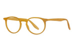 Barton Perreira NORTON matte golden honey sunglasses viewed from the side showing sleek frames and tinted lenses.