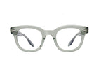 Barton Perreira Norwell Absinthe sunglasses with round frames and green-tinted lenses, front view showcasing stylish eyewear.
