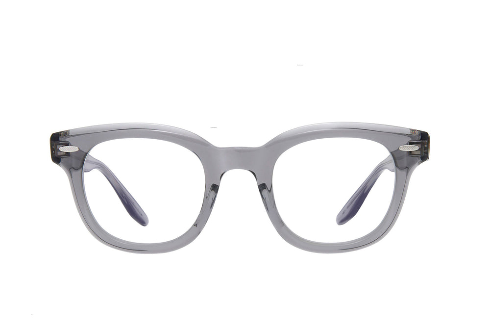 Barton Perreira Norwell Shadow sunglasses with rectangular black frames and dark tinted lenses, front view.
