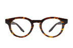 Barton Perreira Oxford glasses with classic tortoise shell frames and clear lenses, front view.